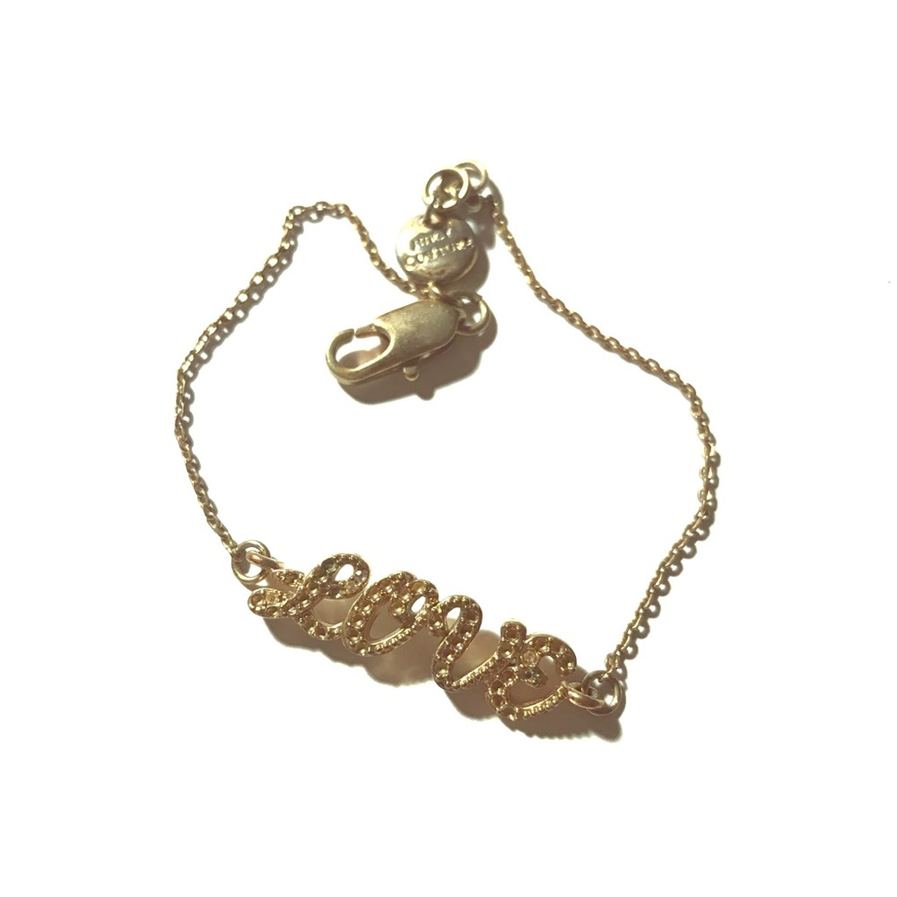Juicy Couture Letter LOVE Gold Bracelet